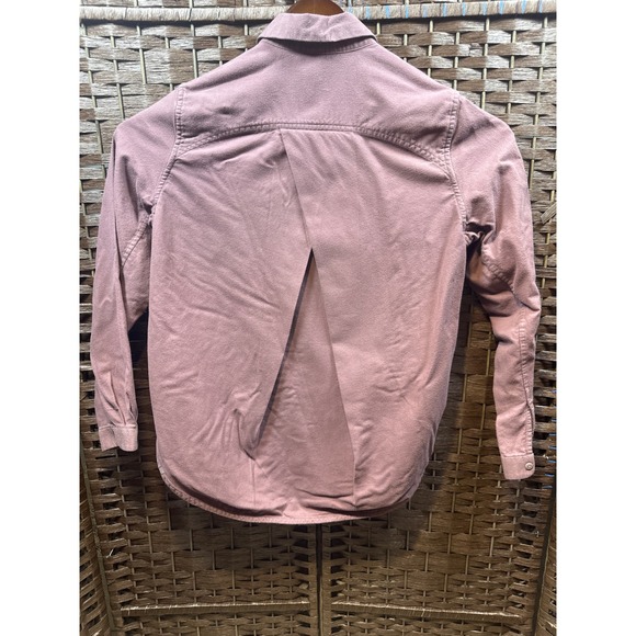 Lululemon 6 Mauve Button Down Shirt Long Sleeve Collared Top Casual Everyday - Picture 6 of 6